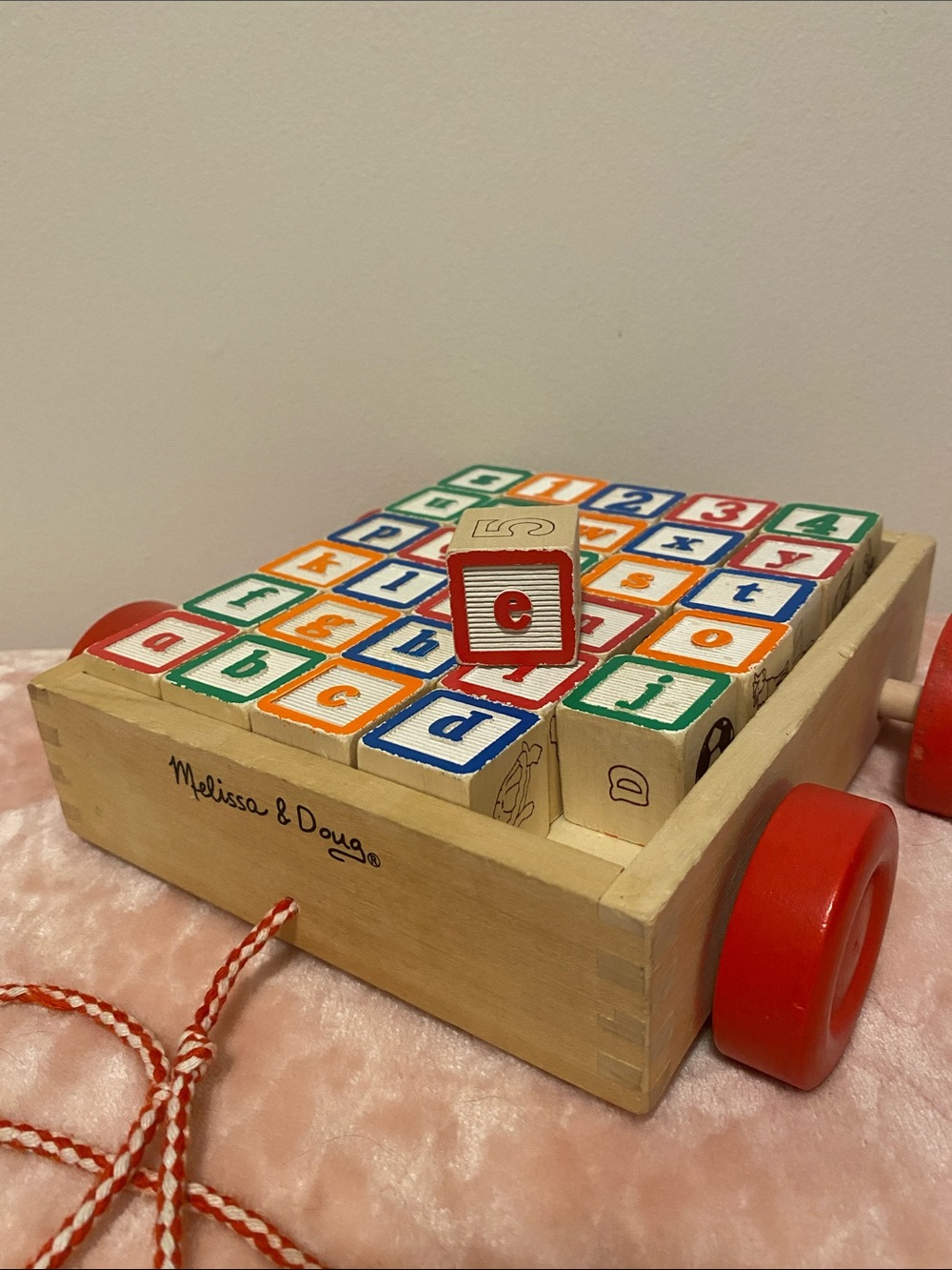 ABC 123 Wooden Block Cart Melissa and Doug